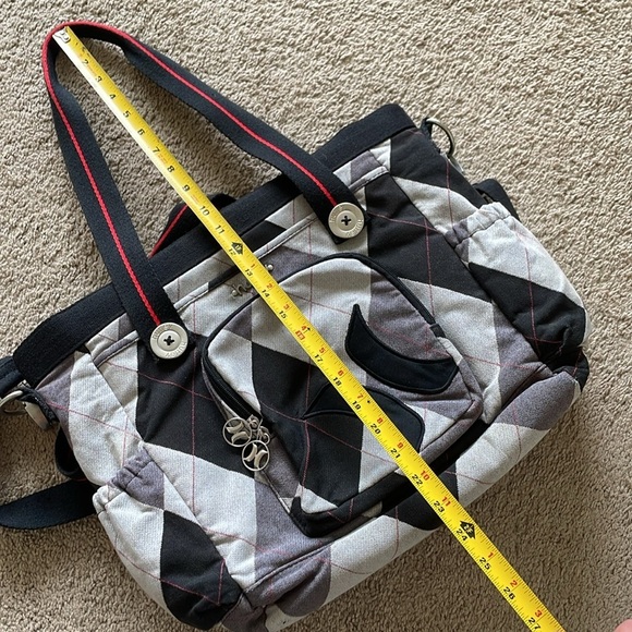 Vintage Hurley Messanger Laptop Bag Plaid Retro Office City Commuter Tote Large - Picture 16 of 16